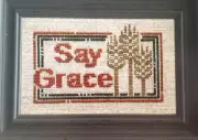Say Grace - Daily Reminder Series - Cross Stitch Chart - Wheat