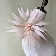 Handmade Millinery Feathers Flower Spiked feathers Craft for Party Hat Decor