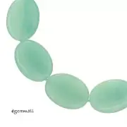 11 Amazonite Flat Oval Beads 13x18mm 7.8" #71079
