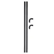 Honda PA50 Hobbit Strips and corners set for fuel tank - BLACK-62861-B