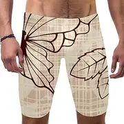 [VBFOFBV] Men's Printed Jammer Swimsuit Swim Shorts, Breast Cancer Warrior Pattern