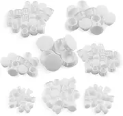 Lyaciomn 1Set 8 Sizes Plastic Hole Plugs Assortment Flush Type Snap in Locking Tube Hole Plugs Furniture Post Pipe Insert End Cap Plastic