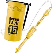 Water Guns for Kids Long Distance Spray Water Gun with Backpack Tank(15L) Yellow Color PVC Summer Toys for Beach, Pool, Courtyard, Outdoor Gun with Backpack Tank