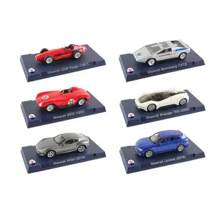 瑪莎拉蒂 Maserati 1:60典藏模型車(6台)+1:43典藏模型車(4台)+典藏收藏盒套裝組