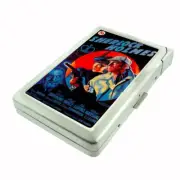 Vtg Sherlock Poster D49 100's Size Cigarette Case with built in lighter Wallet