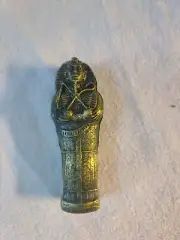 5" Egyptian MinI Mummy Pharaoh Sarcophagus W/Mummy Figurine