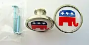 Republican Party Cabinet Knobs, Republican Logo Cabinet Pulls / kitchen knobs