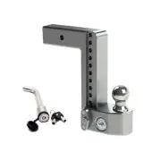 WeighSafe 2.5" Locking Hitch Pin & Ball Keyed Alike Mount 10" Drop 18.5k Rated
