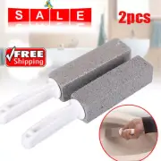 2Pcs Water Toilet Bowl Natural Pumice Stone Cleaner Brush Wand Cleaning RO JC