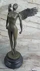 Art Deco Sculpture Abstract Woman Nude Girl Bronze Statue Home Decoration Sale