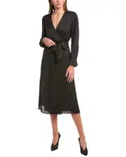 ba&sh Jacquard Wrap Dress
