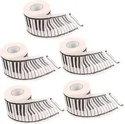Elegant Piano Print Toilet Paper Rolls 5 Rolls Style Musicians and Music Enthusiasts
