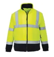 RS Pro HIGH VIS TWO TONE MEN'S FLEECE JACKET Navy/Yellow - Size XL, XXL Or XXXL
