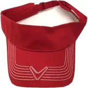 $39.99 Callaway C-Tech Men's Visor Hat, Red, One Size