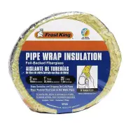 Pipe Wrap Insulation Foil Backed Fiberglass Keeps Hot Pipes Hot Cold Pipes Cold