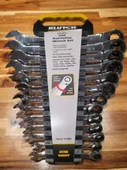 Klutch Ratcheting Wrench Set 13 Peice SAE: 1/4in.-1in.