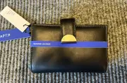 APT. 9 Leather Billfold Women Black Safe Keeper- Zipper Coin NWT Blocking Wallet