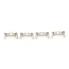 4Pcs T5 Fluorescent Tube Lamp Holder Bracket Clips Socket SilveH4B-cd