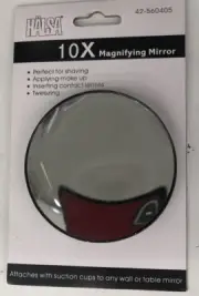 Mirror for Man & Travel 10X Magnification Very Strong Suction Fast Ship