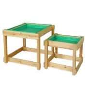 Kids Sandpit Wooden Sandbox Water Table Outdoor Toys 101cm Play Fun Garden B-NAT