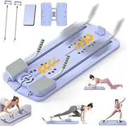 Advwin Pilates Reformer Machine,Multifunctional Abdominal Board with Elbow Support|Kneeling Pad|Elastic Rope,Ab Exercise Board Home Fitness Equipment for Core Workout