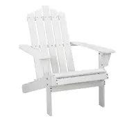 Outdoor Lounge Patio Sun Chair - White
