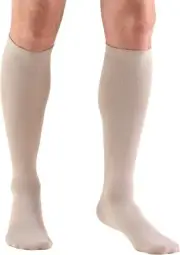 TRUFORM Men's Dress Socks 20-30mmHg (Tan) Large