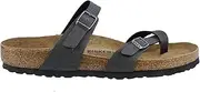 [Birkenstock] Womens Mayari Pull Up Anthracite Birko-Flor Sandals, 6.5 AU