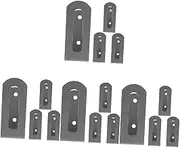 TEHAUX 4sets Space-Saving Wall Mount Keyboard Rack Sturdy Metal Keyboard Stand Stool Wall Holder for Office 4pcs*4