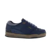 Globe Fusion GBFUS Mens Blue Leather Lace Up Skate Inspired Sneakers Shoes