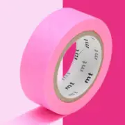Masking Tape MT 1,5 CM Plain Neon Pink