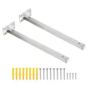 Floating Shelf Bracket,2 Pack 14 Inch Hidden Wall Mounted Shelf Supports