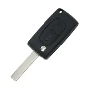 Flip Folding Key Shell fit for PEUGEOT 207 307 407 Remote Case Fob 2 BTN SS310B