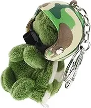 IMIKEYA Plush Turtle Keychain Pendant Cute Helmeted Turtle Hanging Ornament for Bags Purses Backpacks Soft Stylish Decoration for Organization