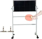 Table Tennis Rebound Board,Self-Training Table Tennis Return Board,Dual-use Ping Pong Return Board with Bottom Bracket and Brake Wheels