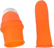 FONDOTIN 1Pc Garden Silicone Thumb Separator Gloves S Orange for Easy Harvesting Plant Pruning Gardening Comfortable Durable and Labor Saving Gardening Tool for Women