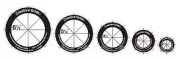 Creative Grids Quilt Ruler Circles - 5 Discs with Grips CGRCRCL