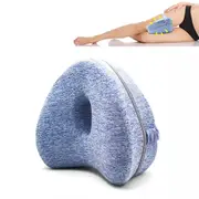 Leg Knee Pillow Cushion Support Pain Relief Washable Cover Memory Foam Pillow Blue