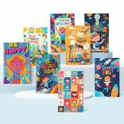 16 pcs Cute Mini Notepads, Pocket Motivational Blank Notebooks High saturation