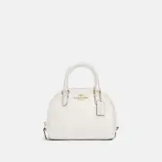 NWT Coach Sydney Satchel In Signature Canvas Chalk/Glacier White CA591 $350