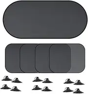 Car Window Side Shield,Universal Car Window Shade,Car Rear Window Sunshade with Suction Cup,Sun Protection Styling Covers Sun Screen Car Rear Side Shield Sunshade Curtain UV Protect (5pcs)