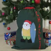 PERSONALISED CHRISTMAS/SANTA SACK - Aussie Santa Design -