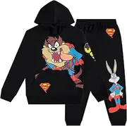 [DC Comics] Boys Superman Pullover Hoodie and Sweatpants Clothing Set Superman for Little and Big Boys Sizes 4-20