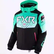 FXR Youth Child Kids HELIUM Blk/Mint Fade SNOW JACKET - 6 - 12 - 16 - NEW