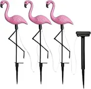 Flamingo Decorative Light,Solar Garden Light,Flamingo Garden Decor,Solar Powered Stake Light,for Yard Patio Lawn Pathway Walkway Driveway,Birthday Holiday Party Night Decoration
