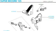 Campagnolo Left-Hand Super Record Ergopower 12S w/O B/Lever