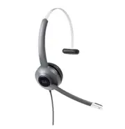 Cisco Headset 521, Single Earpiece, Wired 3.5mm connector and USB-A Adapter