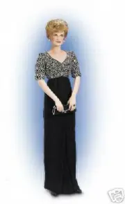 Princess Diana Dress - up Doll - Franklin Mint - New