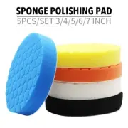 5 Pcs Compound Buffing Polishing Pads Sponge Pads Kit Car Buffer Polisher Waxing