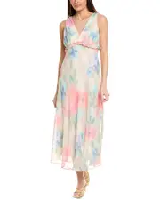 Taylor Chiffon Midi Dress 4 White